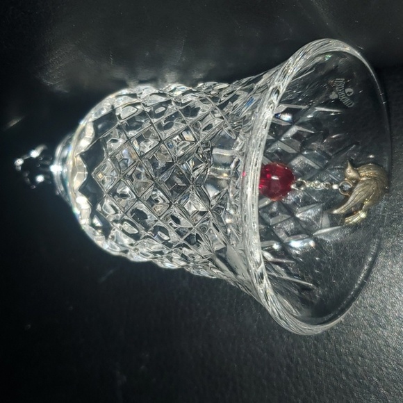 Waterford Crystal Bell Handle 12 Days Christmas Turtle Dove Original Box - Picture 3 of 12